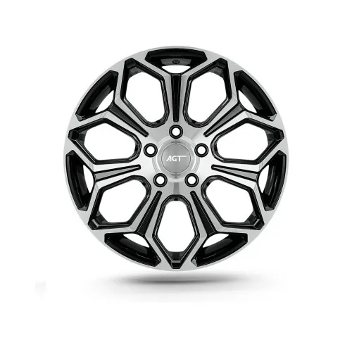 Jante AGT 16x6.5 ET40 5x112 diamond cut compatibile Volkswagen Mercedes Seat Skoda Cupra Cod: AGT 16263-1177 — imaginea 2