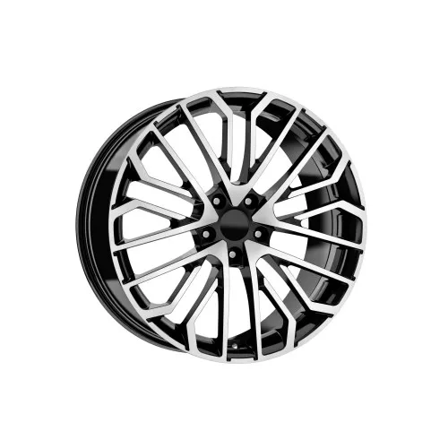 Jante DY1647 KM 17x7.5 5x112 ET40 negru polish diamond cut compatibile Volkswagen Audi Seat Skoda Cupra