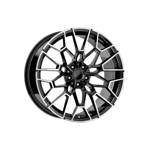 Jante DY1650 KM 20x9 fata 20x10 spate 5x120 ET30 ET40 negru polish compatibile BMW