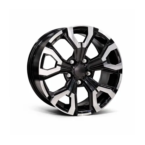 Jante DY1887 B/LD KM 17x7 5x114.3 ET35 negru diamond cut compatibile Dacia, Renault, Nissan, Toyota, Subaru, Honda, Lexus