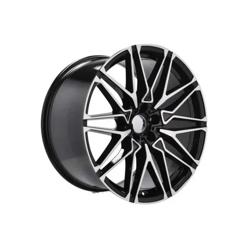 Jante DY342 DY343 KM 21x9.5 fata 21x10.5 spate 5x112 ET37 ET43 negru polish diamond cut compatibile BMW DY343 — imaginea 2