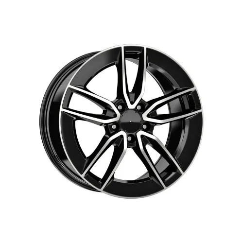 Jante DY388 KM 18x8 fata 18x9 spate 5x112 negru diamond cut compatibile Mercedes