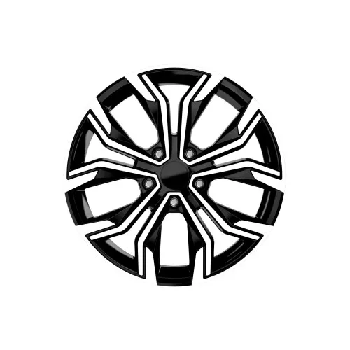 Jante DY666 KM 16x6.5 4x100 ET35 negru polish compatibile Dacia, Renault, Opel, Nissan — imaginea 2