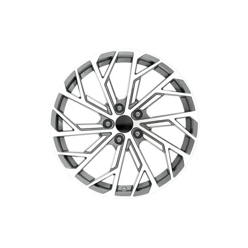Jante DY819 KM 19x8.5 5x112 ET35 compatibile Audi gri titanium diamond cut — imaginea 2