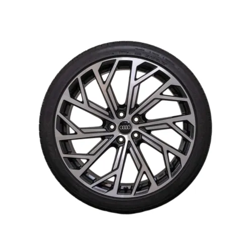 Jante DY819 KM 19x8.5 5x112 ET40 negru polish compatibile Audi — imaginea 3