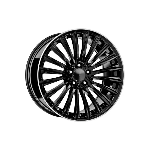 Jante DY988 KM 18x8 18x9 5x112 ET40 ET48 negru margine polish diamond cut compatibile Mercedes