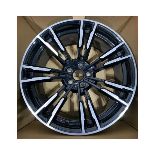 Jante PDW 19x8.5 fata 19x9.5 spate 5x112 ET28 ET35 negru polish compatibile BMW / L95380R74 NX — imaginea 3