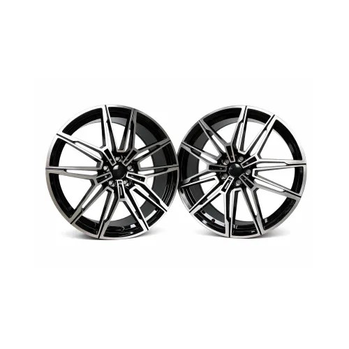 Jante PDW 19x8.5 fata 19x9.5 spate 5x112 ET29 ET35 negru polish compatibile BMW / L95761R99 — imaginea 2