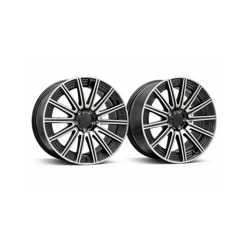 Jante PDW 19x8 fata 19x9 spate 5x112 ET40 ET58 negru polish compatibile Mercedes / FF957521990-03 — imaginea 2