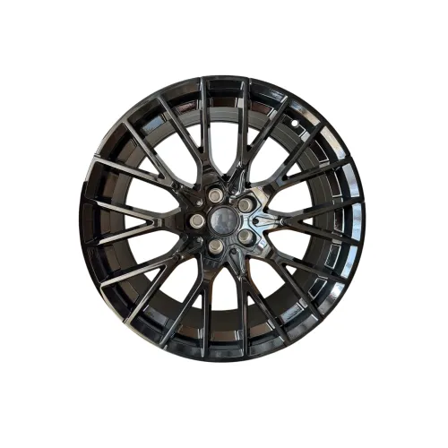 Jante PDW 20x8.5 fata 20x10 spate 5x112 ET25 ET33 negru lucios compatibile BMW / LA5408R92 — imaginea 2