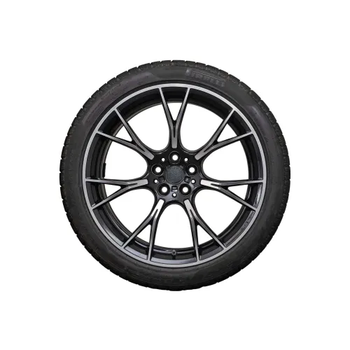 Jante PDW 20x8.5 fata 20x10 spate 5x112 ET25 ET33 negru polish compatibile BMW NX / LA5407R78 NX — imaginea 5