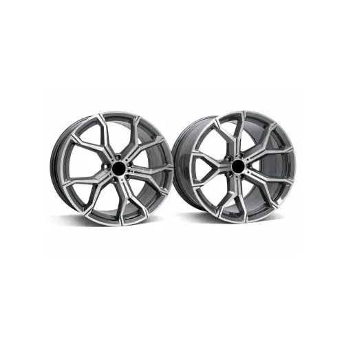 Jante PDW 22x10 fata 22x11 spate 5x112 ET40 ET35 gri antracit polish compatibile BMW NX / LC5445R95 NX — imaginea 2