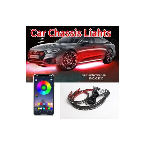 Kit banda LED RGB Digital cu aplicatie BTT sub masina 12V — imaginea 4