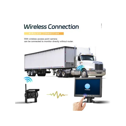 Kit camera wireless fata spate 1080P cu monitor 7 inch night vision IP68 BSD — imaginea 8