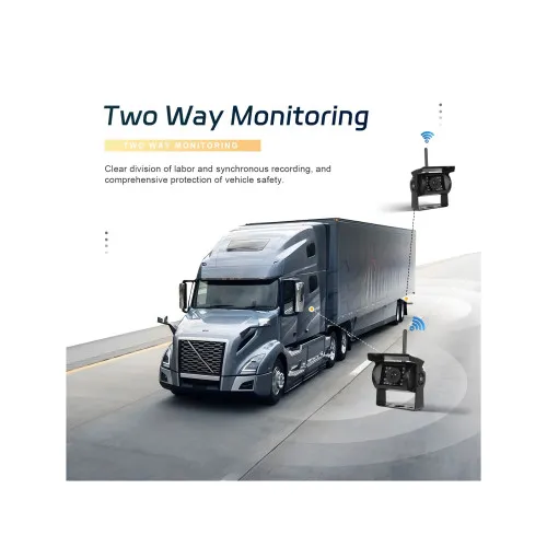 Kit camera wireless fata spate 1080P cu monitor 7 inch night vision IP68 BSD — imaginea 6