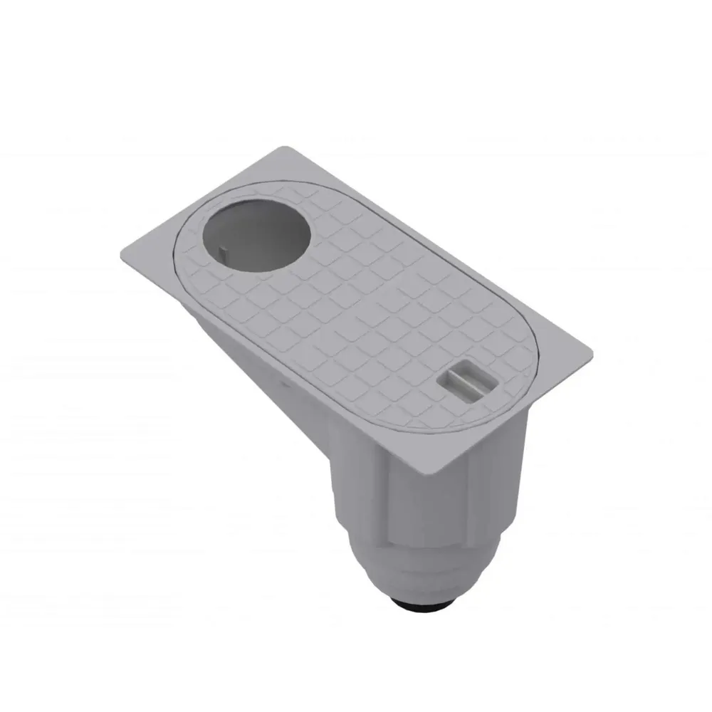 Kit camin scurgere burlan, gri, PP, A 15, 303 x 234 x 164 mm