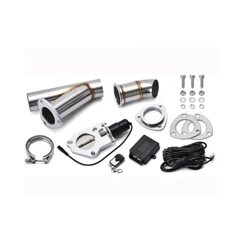 Kit cut off valve V evacuare auto cu telecomanda si colier V-band 63 mm inox — imaginea 2