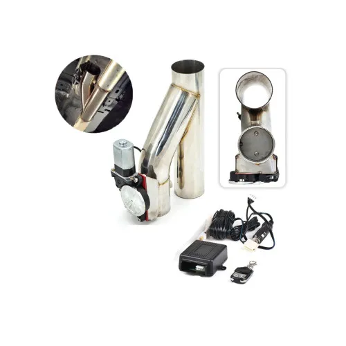 Kit cut off valve Y evacuare auto cu telecomanda 63 mm inox 12V — imaginea 2