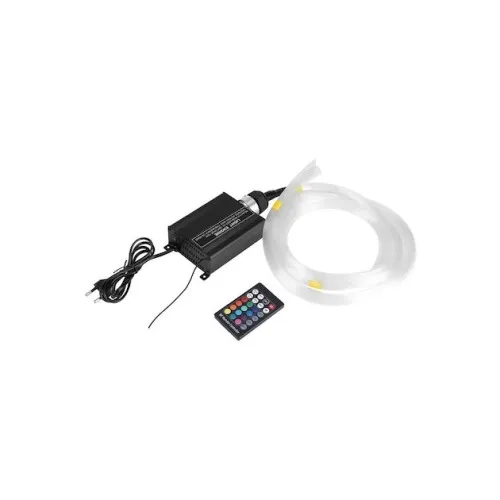 Kit fibra optica LED RGB+W plafon instelat cu efect meteorit (Stea Cazatoare) 760 fire ,3m 12V
