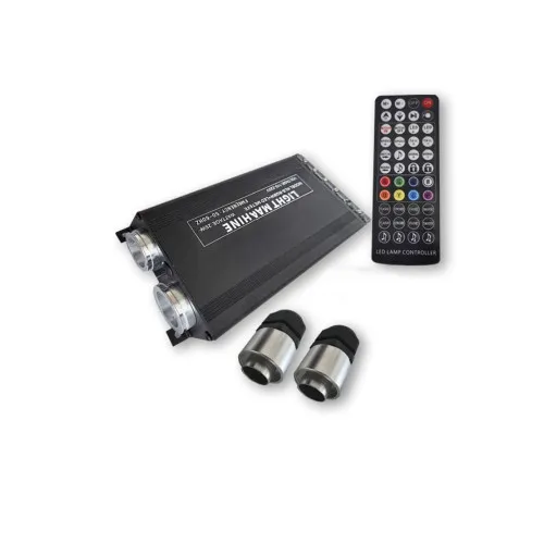 Kit fibra optica plafon instelat LED RGB cu telecomanda 0,75mm1000 fire 3 metri 12V