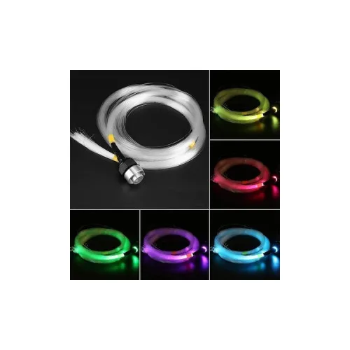 Kit fibra optica plafon instelat LED RGB cu telecomanda si sursa de alimentare 0,75mm 295 fire 3 metri 12V — imaginea 2