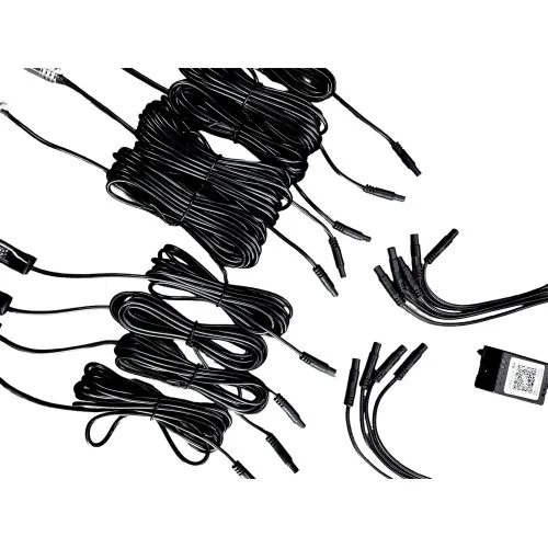 KIT FIR NEON LED RGB + BANDA LED RGB 22CM CU TELECOMANDA RF. SPT54ARW 12V — imaginea 4