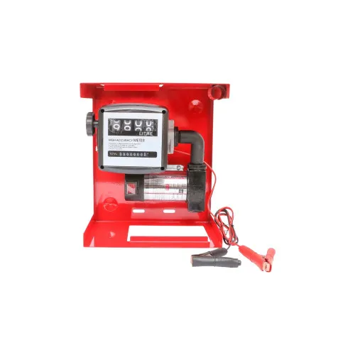 Kit pompa transfer motorina 12V debit 40L/min cu contor furtun aspiratie 1.5m furtun transfer 4m si pistol — imaginea 3