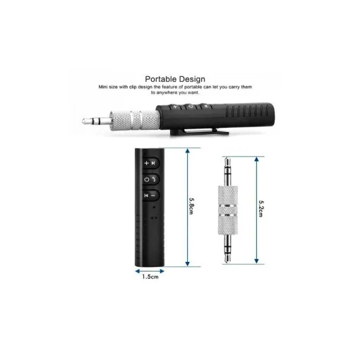Kit receptor Bluetooth auto handsfree si audio cu mufa jack — imaginea 2