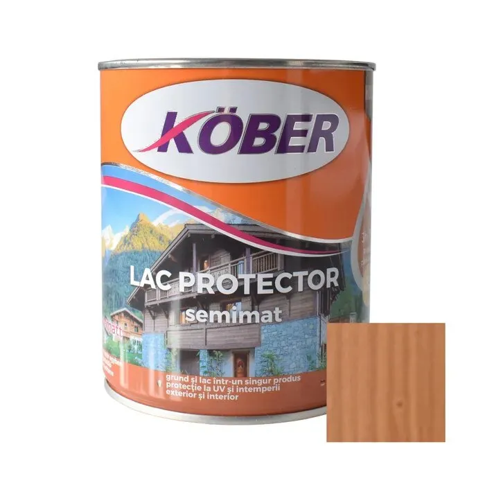 Lac pentru lemn, Kober semimat, stejar, interior / exterior, 0.75 L