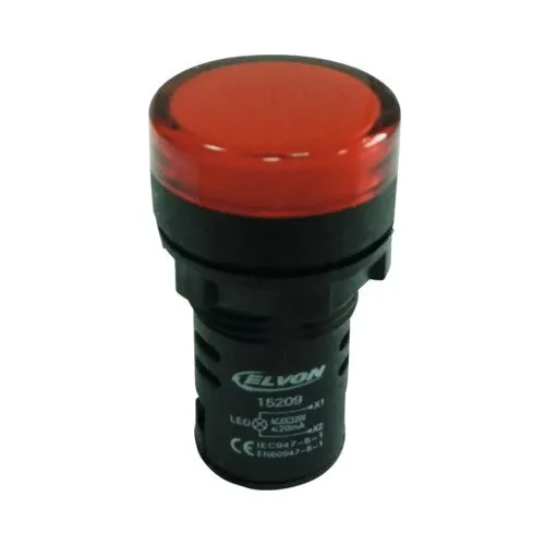 Lampa de semnalizare Elvon, LED, rosu, 220VAC/DC