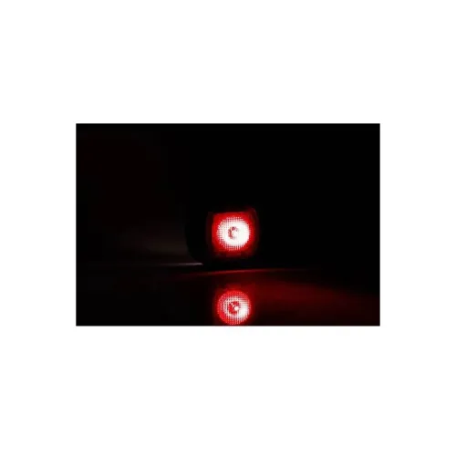 Lampa gabarit auto LED cu brat 102 mm rosie alba 12-36V IP68 Fristom — imaginea 2
