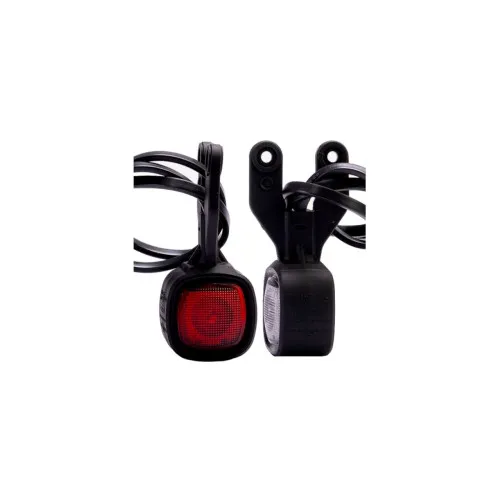 Lampa gabarit auto LED cu brat 102 mm rosie alba 12-36V IP68 Fristom — imaginea 6