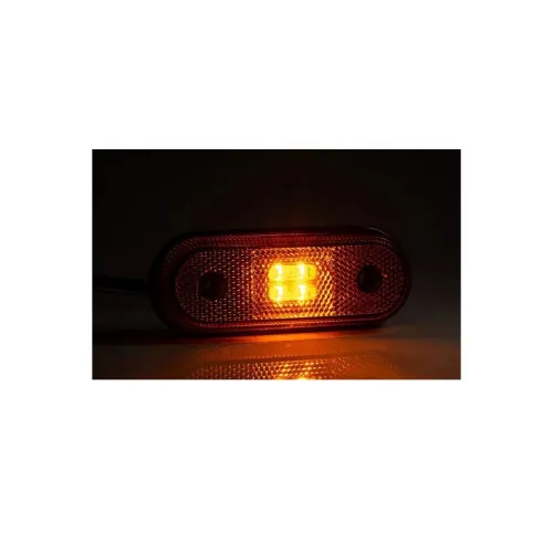 Lampa gabarit auto LED cu brat 102 mm rosie alba 12-36V IP68 Fristom — imaginea 7