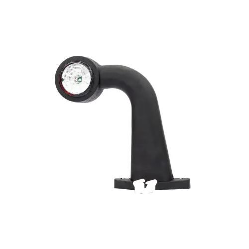 Lampa gabarit auto LED cu brat cot 90° 175 mm alba rosie 12-36V Fristom — imaginea 2