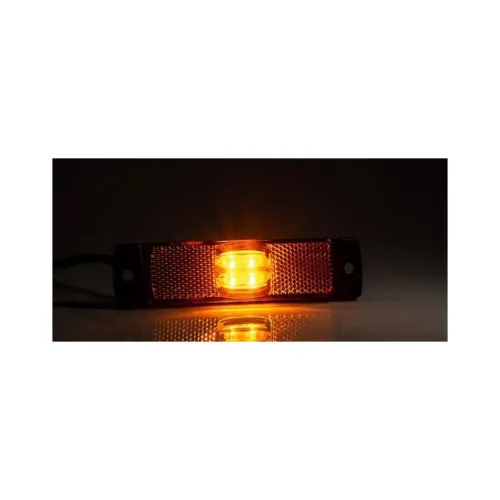 Lampa gabarit auto LED galbena cu suport urechi 100x32 mm 12-36V Fristom — imaginea 4