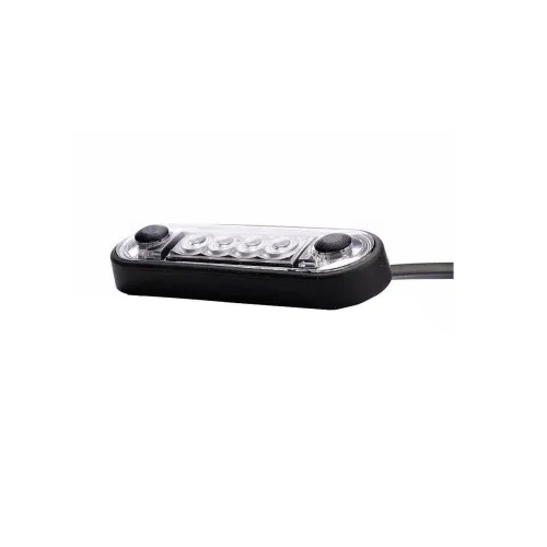 Lampa gabarit auto LED slim galbena 84x27 mm 12-36V cu garnituri bullbar Fristom — imaginea 4