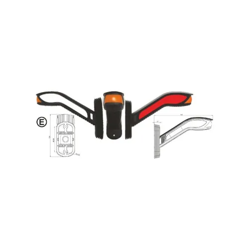 Lampa gabarit Led neon cu semnalizare dinamica 12V — imaginea 3