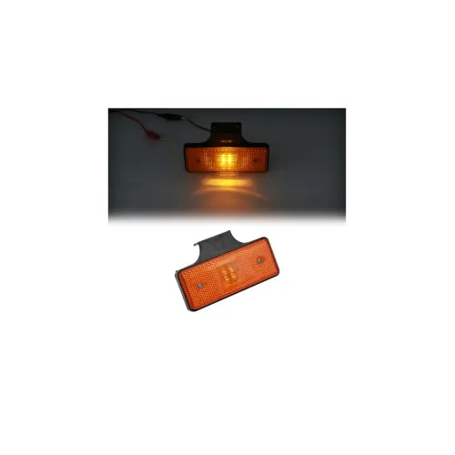 Lampa laterala cu suport 4 LED SMD 12V/24V alb rosu portocaliu Cod: FR 0183 — imaginea 3