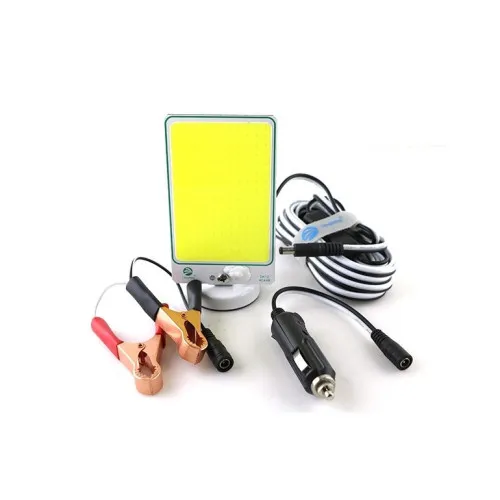 Lampa LED auto COB 15W magnetica 12V cu mufa bricheta si clesti baterie