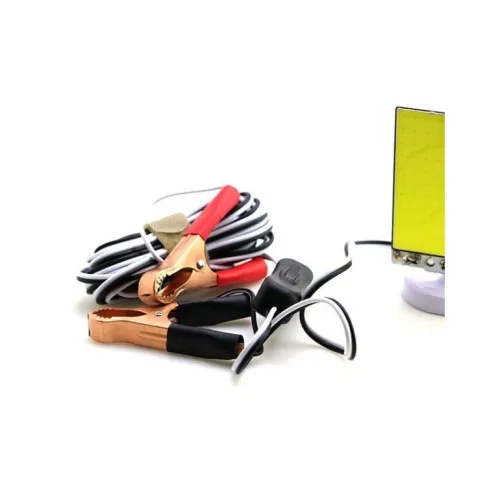 Lampa LED auto COB 15W magnetica 12V cu mufa bricheta si clesti baterie — imaginea 3