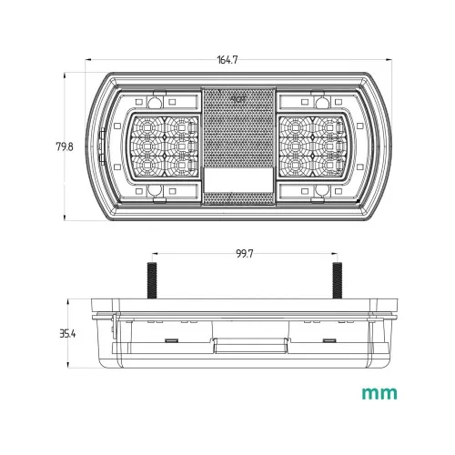 Lampa LED auto/remorca stanga sau dreapta 12V-24V GLO-TRAC stop, semnalizare, pozitie si iluminare numar — imaginea 7