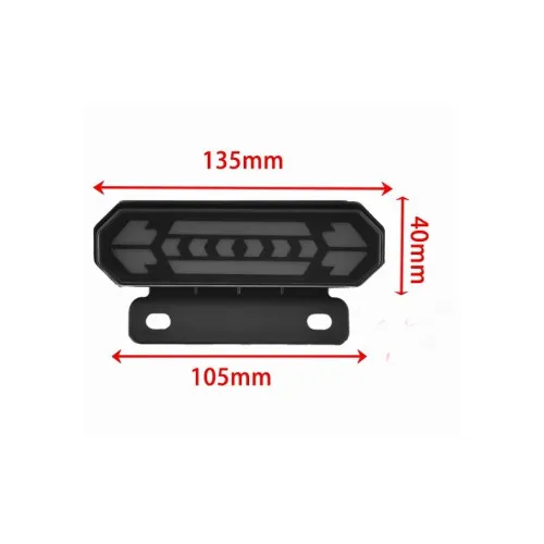Lampa LED de avertizare 12V-24V lumina continua sau stroboscopica galbena sau rosie — imaginea 3