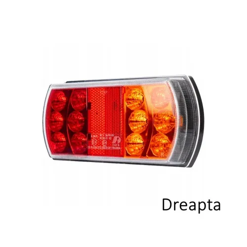 Lampa LED remorca stanga/dreapta 12V-24V stop, semnalizare, pozitie si iluminare numar — imaginea 2