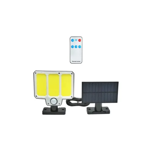 Lampa LED solara 210 LED 6000-7000K IP65 cu telecomanda si baterie 1500mAh — imaginea 2
