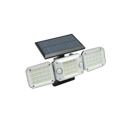 Lampa LED solara 224 LED 6000-7000K IP65 cu telecomanda si baterie 2000mAh