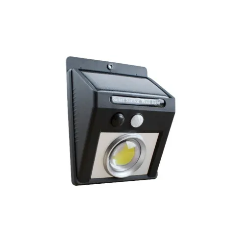 Lampa LED solara 6W 600lm cu senzor de miscare 3m si panou solar integrat