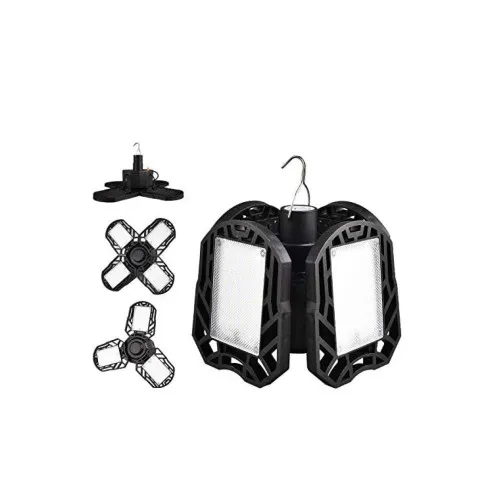 Lampa LED solara suspendata 28W 900lm cu 4 panouri rabatabile si telecomanda — imaginea 4