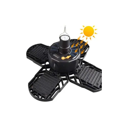 Lampa LED solara suspendata 28W 900lm cu 4 panouri rabatabile si telecomanda — imaginea 3