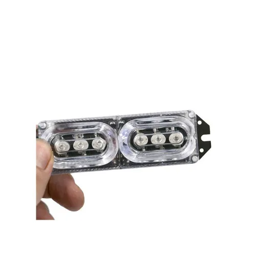 Lampa LED stroboscopica 12V 10.4cm albastra rosie sau galbena — imaginea 4