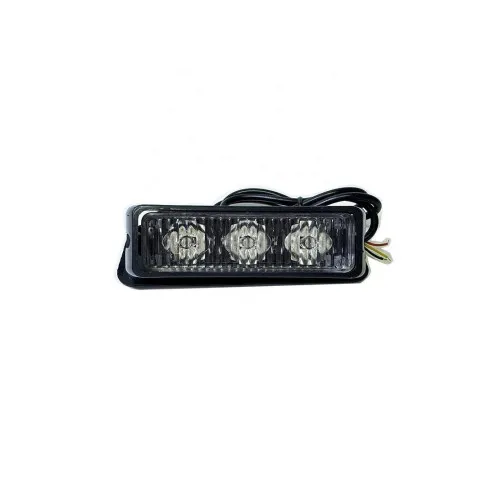 Lampa LED stroboscopica avertizare 3 LED 12V-24V 11cm diverse culori